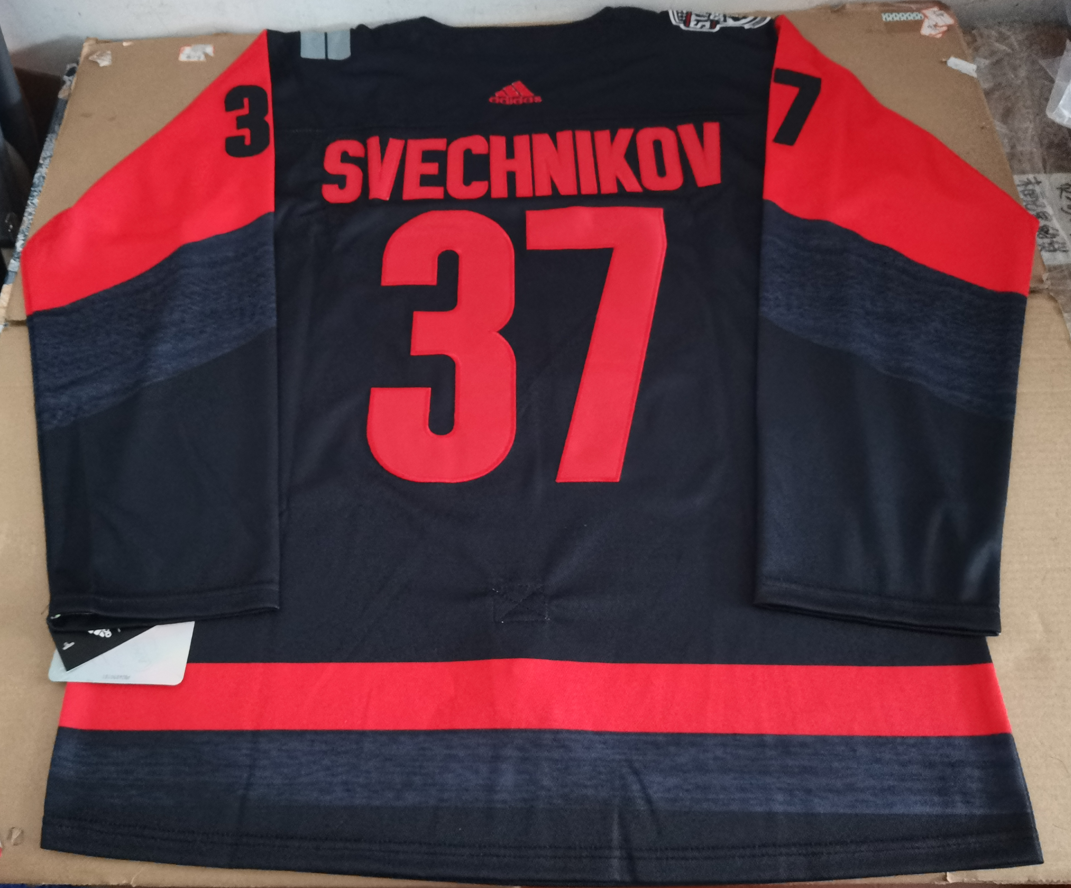 Men's Carolina Hurricanes Andrei Svechnikov #37 Black Jersey
